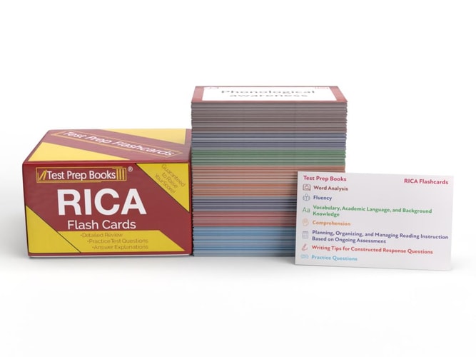 RICA Study Cards 2024-2025: RICA Test Prep and Practice Questions