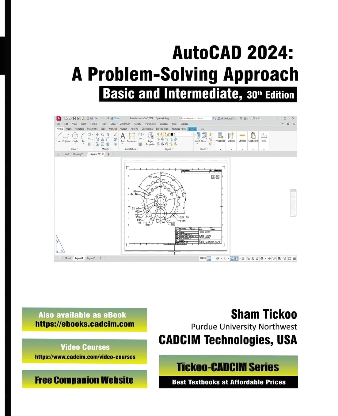 AutoCAD 2024: A Problem-Solving Approach, Basic and Intermediate, 30th Edition