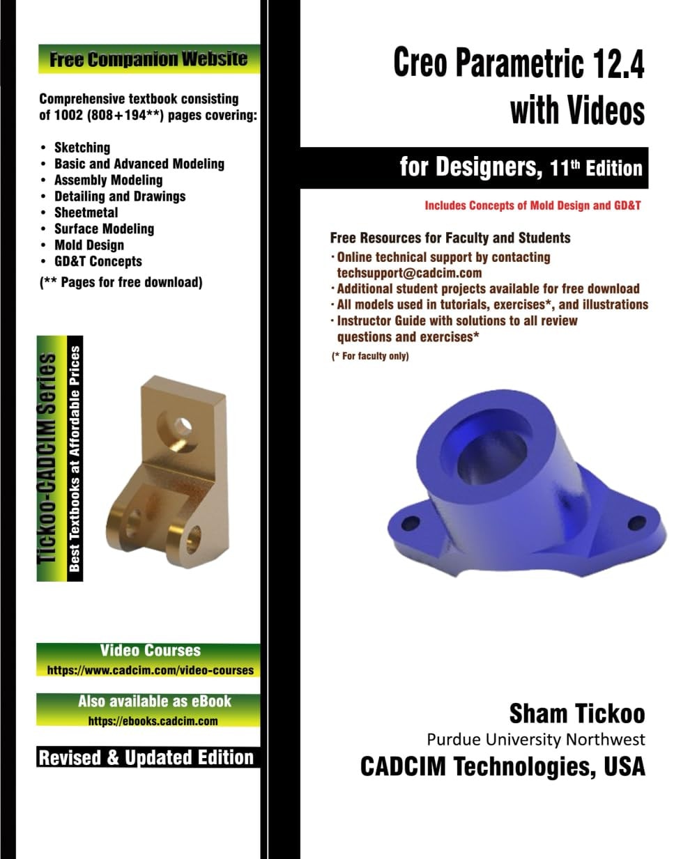 Creo Parametric 12.4 for Designers with Videos, 11th Edition