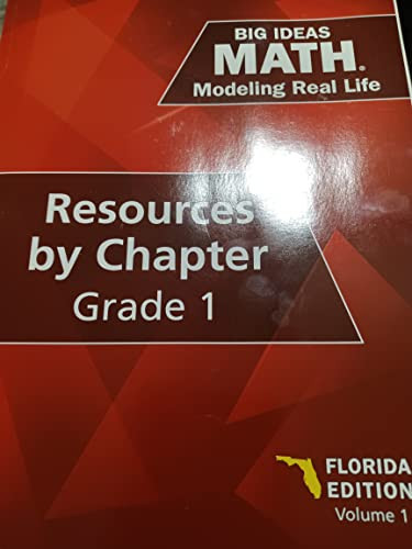 Big Ideas Math resources by chapter grade 1 Florida Edition volume 1