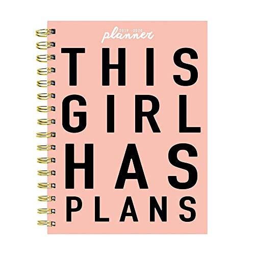 This Girl Has Plans Pink Medium Daily Weekly Monthly 2020 Planner: July 2019 - June 2020