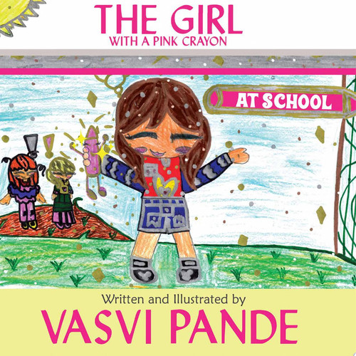 The Girl With A Pink Crayon At School
