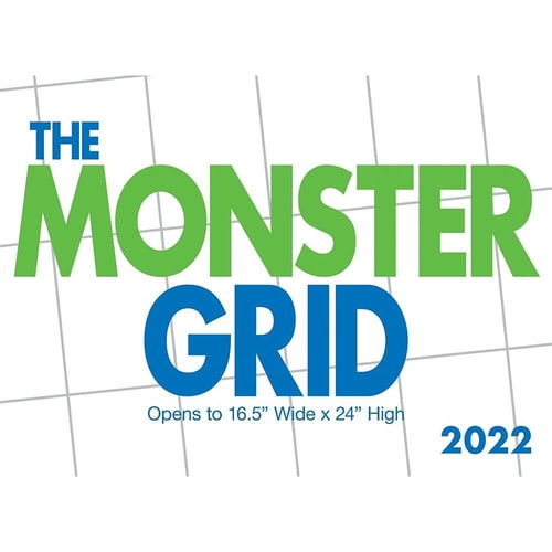 Monster 2022 Grid Wall Calendar