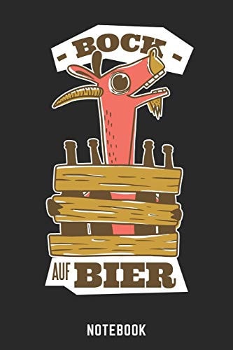 Bock Auf Bier Notebook A5 Kariert Bierbrau Buch, Notizbuch für Biebrauer, Hobbybrauer, Bier Brauen 120 Seiten 6x9 - Organizer Schreibheft Planer zum Ausfüllen