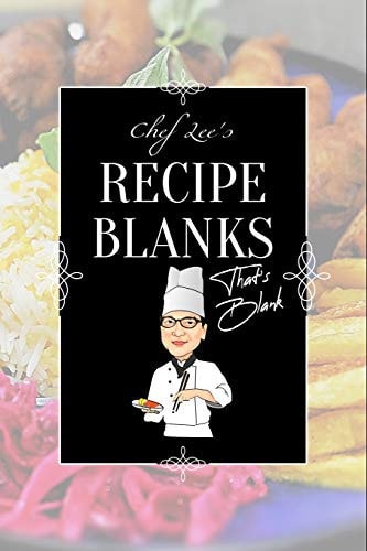 Chef Lee's Recipe Blanks That's Blank Blank Recipe Book with Blank Pages Custom Cookbook for Family Recipes Cook Books to Write in 6 X9 50 Pages Recipe Journal for Baking, Grilling, Frying, Slow Cooking and Cocktail Recipes