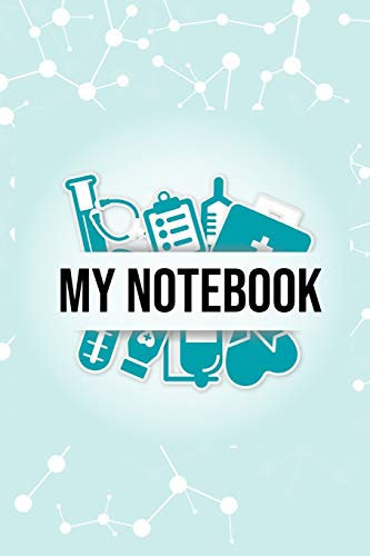 Notebook for Medical Students Or Doctor's with Molecule Design Beautiful Gift Idea for Doctors, 120 Lined Pages 6x9 Inches