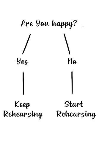 Are You Happy : Theatre Notebook Blank Lined Ruled Writing Diary, Writing Book, Thespian Logbook 120 Pages 6 X 9 Softcover Gift for Theatre and Drama Lovers