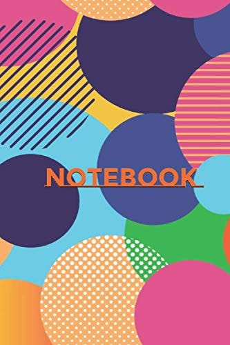 Notebook Vintage Circle Design colors - Notebook Journal (College Ruled)