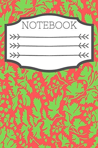 Notebook Green Plants Design 120 Page Composition Blank Ruled Notebook for You Or As a Gift for Your Kids Boy Or Girl to Use It in School Or for You to Use at Home Or at Your Office