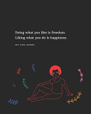 Doing What You Like Is Freedom - Liking What You Do Is Happiness A Self Care Journal for Black Women - Good Way to Track Goals, Resolutions and Habits, Monthly and Weekly Planner, Meeting Tracker, Gratitude and Mindfulness, Tracker, Planner and Record Bo