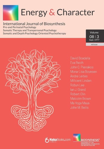 Energy & Character - Volume 8 N. 3 International Journal of Biosynthesis