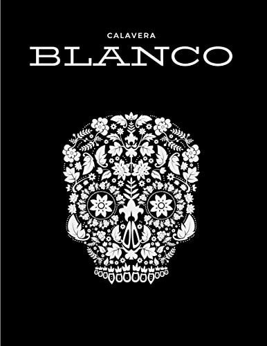 Calavera Blanco White Skull Day of the Dead Notebook Notepad