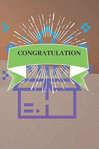 Congratulation Notebook Lined Note Bookte Withe 100 Pages