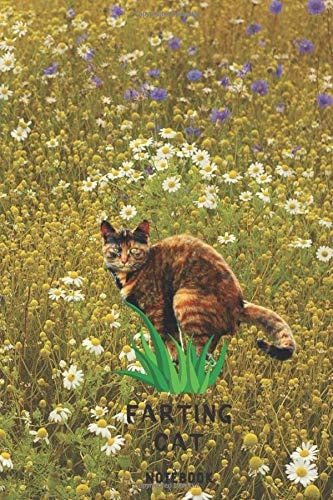 Farting Cat Notebook Series Funny Pooping Animals | Perfect for a Gift | Journal | College Ruled 6 X 9 Inches 110 Pages |