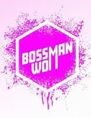 Boss Woman Feminist Workout Log Book and Habit Tracker: Pink Splatter