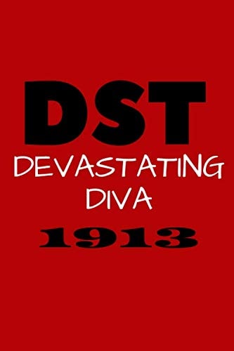 DST Devastating Diva - Delta Sigma Theta - Greek Journals - Divine 9: 6x9 Blank Journal/Notebook