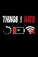 Things I Hate Notebook Funny Programmer Nerd
