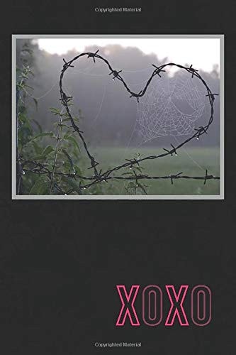 XOXO: Small Notebook with Barbed Wire Heart