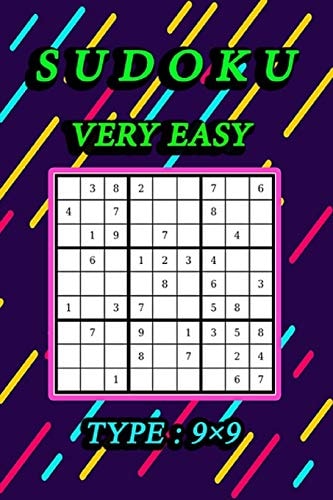 Sudoku Very Easy, With Solutions Puzzle Book, 320 Puzzles, Improve Your Game With This One Level Book, For Beginners, Improve Intelligence Sudoku Puzzle Books Gift,161Pages, 6×9, SOFT COVER