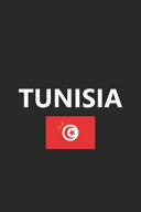 Tunisia Flag Country Africa African Stylish Sketchbook Journal for Drawing, Sketching, Doodling, & Painting Art Book 6x9 Inches 120 Pages Gift