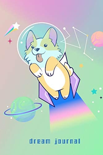 Space Puppy 6x9 Dream Journal, 90 Page Blank Lined Notebook