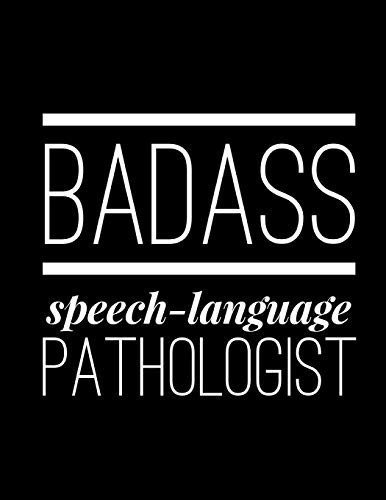 Badass Speech-Language Pathologist Speech-Language Pathologist Brain Dump Worksheets and Blank Line Journal