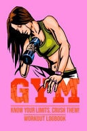 Know Your Limits. Crush Them! Workout Logbook Workout Log Book & Fitness Journal