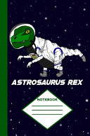 Cartoon Dinosaur Notebook (6 X 9 Wide Lined Journal with Margin) Space Dinosaur