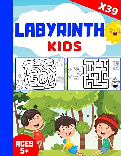 Labyrinth Kids Labyrinth Book for Kids (39 Labyrinths) - Ages +5 Years