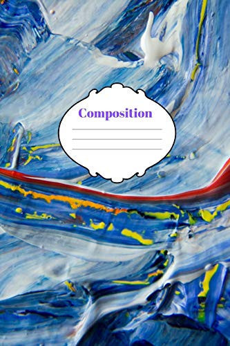 CollegeRuled Lined Notebook Blue Paint