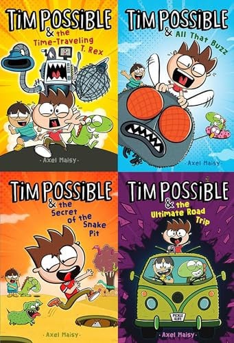 Tim Possible Out-of-This-World Collected Set Tim Possible & the Time-Traveling T. Rex; Tim Possible & All That Buzz; Tim Possible & the Secret of the Snake Pit; Tim Possible & the Ultimate Road Trip