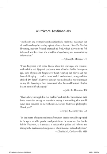 Nutrivore The Radical New Science for Getting the Nutrients You Need from the Food You Eat