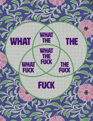 What the Fuck WHAT the FUCK Venn Diagram Journal Notebook