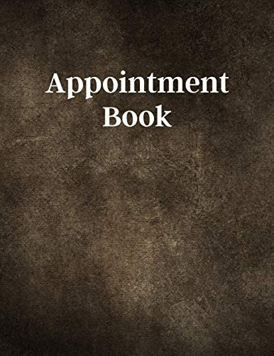 Appointment Book Appointment Books for Small Businesses, Barbers, Hair & Nail Salons, Realtor Planner, Undated 52 Weeks Monday to Sunday with 8AM - 9PM Times Daily and Hourly Schedule 15 Minute Increments, 8. 5 X 11