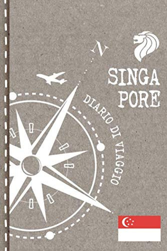 Singapore Diario di Viaggio: Journal dotted A5 per Scrivere Appunti, Disegnare, Ricordi, Quaderno da Disegno, Dot Grid Giornalino, Bucket List – Libro ... e Vacanze Viaggiatore (Italian Edition)