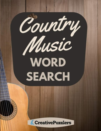 Country Music Word Search Country and Western Activity Puzzle Book Volume 1