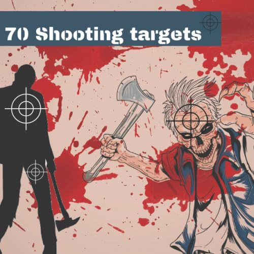 70 Shooting Targets Zombie Targets 8. 5 X 8. 5 | Silhouette Black | Firearms, Airsoft, BB, Rifles, Pellet Guns , Archery |