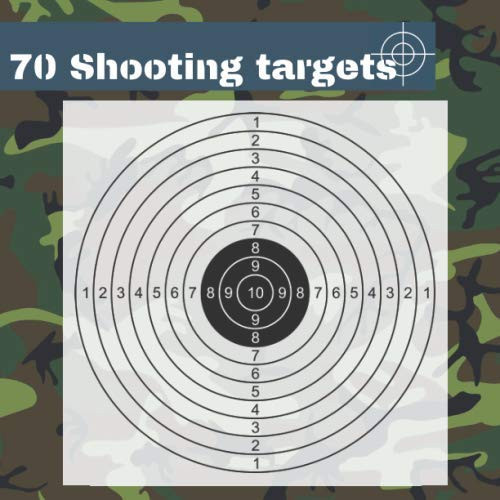 70 Shooting Targets: 8.5" x 8.5" | Silhouette black | firearms, airsoft, BB, rifles, pellet guns , archery |