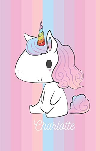 Charlotte Calepin - Cadeau D'anniversaire Personnel De Licorne Pour Les Enfants Et Les Écolières