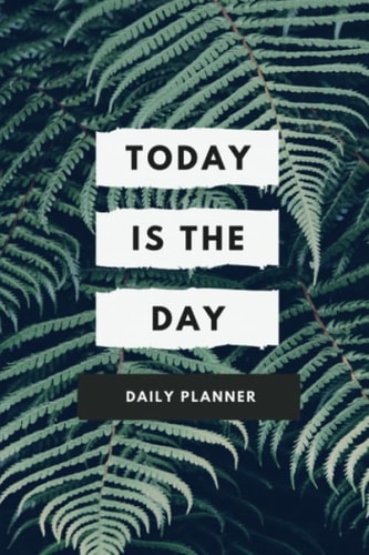 UNDATED DAILY Planner 6 X9 with Inspirational Quotes, Gratitudes, Affirmations - Asian Grid Style BI-ANNUAL (6 Months) Includes Yearly View, 6 Monthly Views, 27 Weekly Views and 189 Daily Views (Blue Leaf Cover)