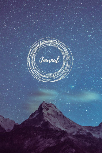 Galaxy Bullet Journal - Mountain & Blue Sky - A5 Dot Grid Notebook 6 X 9 Inches (15. 24 X 22. 86 Cm) - 120 Pages
