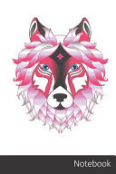Notebook Rose, Tte de Loup, Vilain, Graphiques Vectoriels Gratuit Carnet / Journal / Livre D'criture / Calepin / Agenda / Notes - 6 X 9 Pouces (15,24 X 22,86 Cm), 110 Pages, Surface Brillante