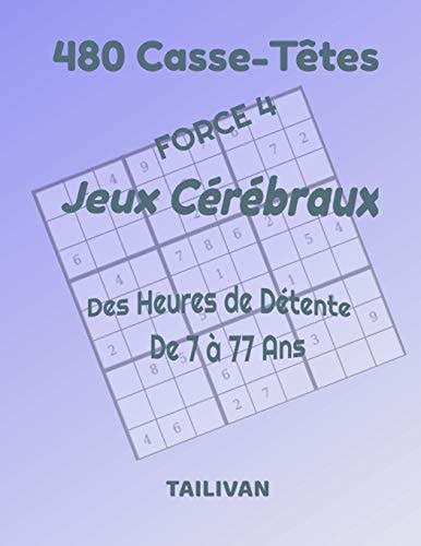 480 Casse-Têtes Jeux Cérébraux Force 4 Des heures de détente de 7 à 77 ans