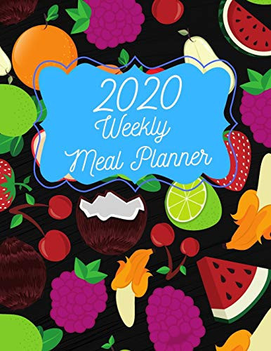 2020 Weekly Meal Planner: 55 Week Meal Planner, Recipe, (112 Pages, Blank, 8.5 x 11)