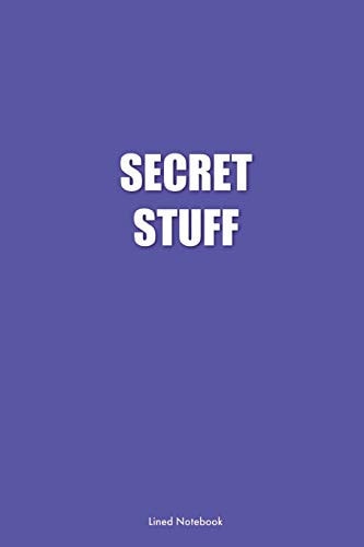 Secret Stuff Lined Notebook