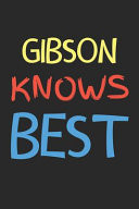 Gibson Knows Best Lined Journal, 120 Pages, 6 X 9, Gibson Personalized Name Notebook Gift Idea, Black Matte Finish (Gibson Knows Best Journal)