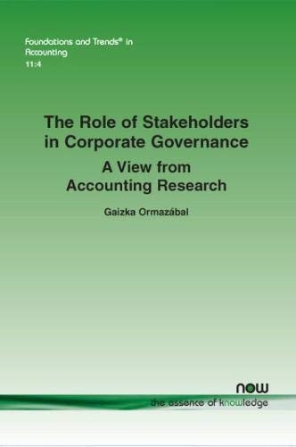 The Role of Stakeholders in Corporate Governance A View from Accounting Research