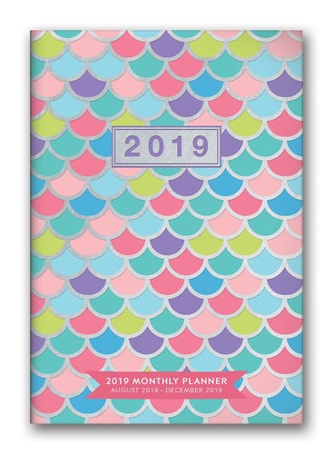 Orange Circle Studio 2019 Monthly Pocket Planner, August 2018 - December 2019, Kaleidoscope