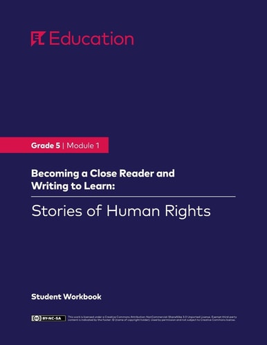Grade 5 Module 1: Stories of Human Rights, Student Workbook