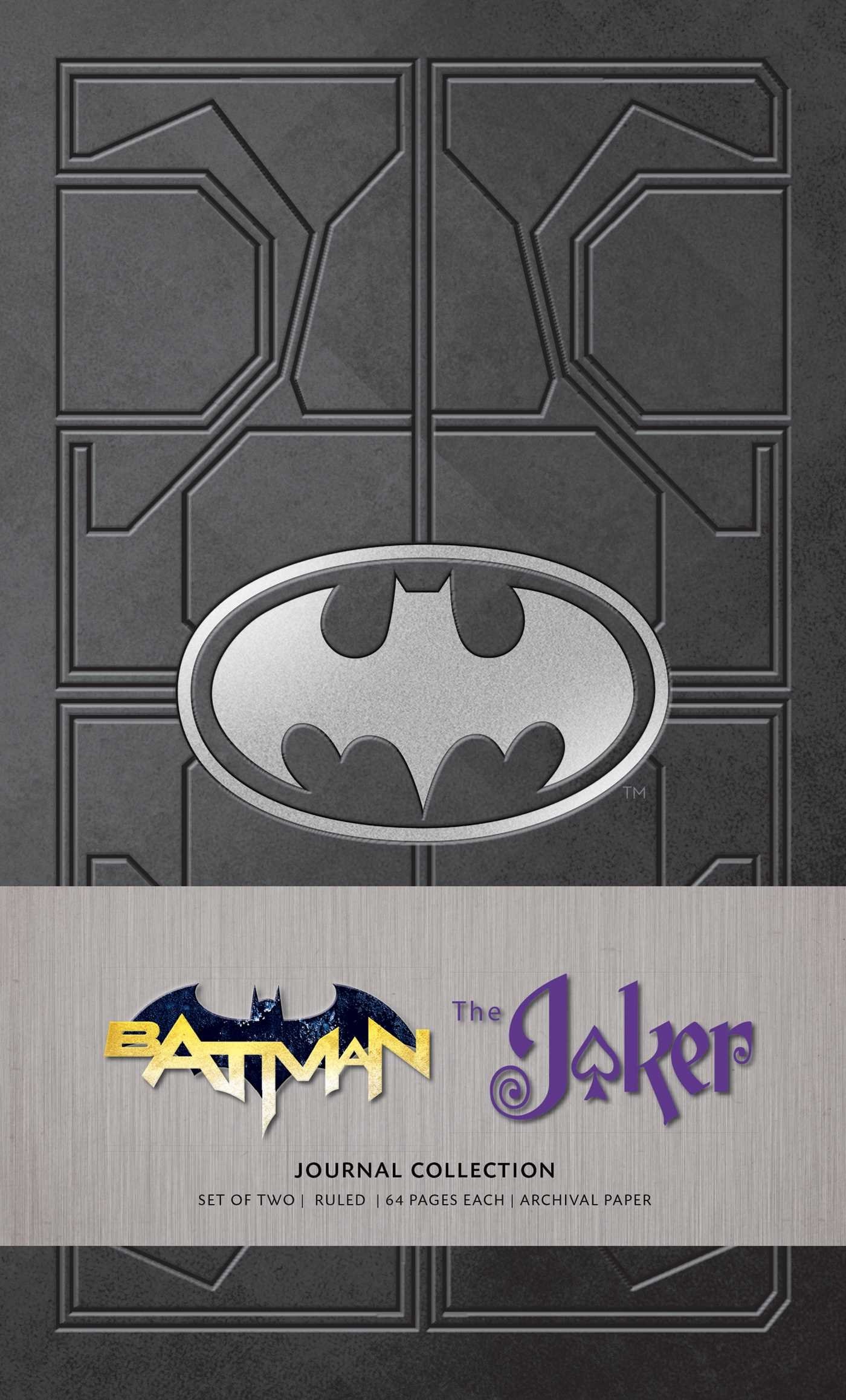 DC Comics: Character Journal Collection (Set of 2) Batman and Joker